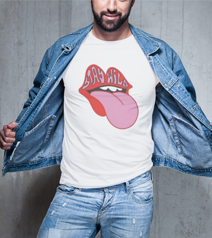 Stay Wild Lips Tongue T-Shirt