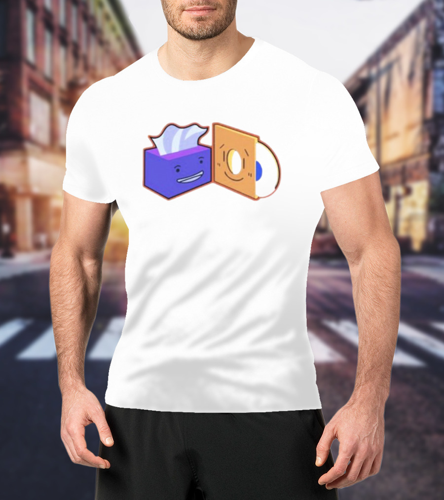 Burner The Strangers Tissue And Vinyl Record Faces T-Shirt