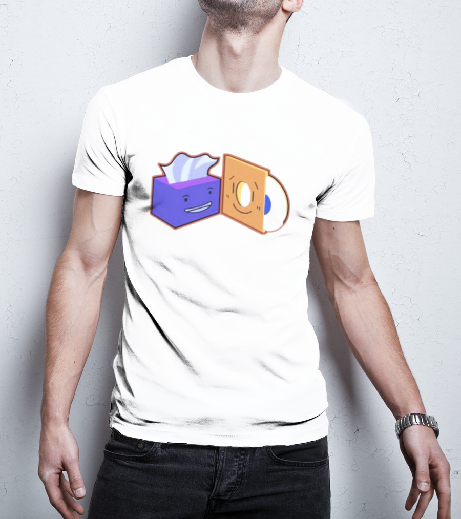 Burner The Strangers Tissue And Vinyl Record Faces T-Shirt