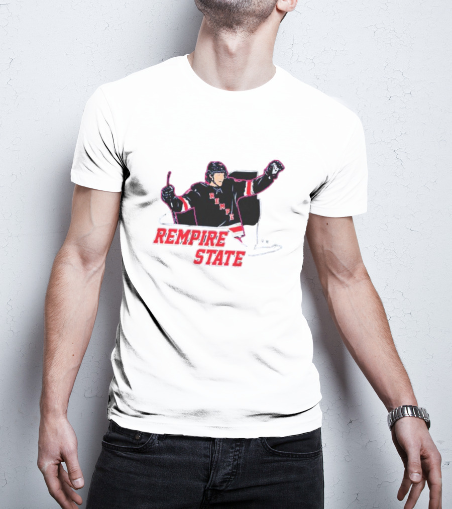 Rempire State Hockey Player Celebration Matt Rempe T-Shirt