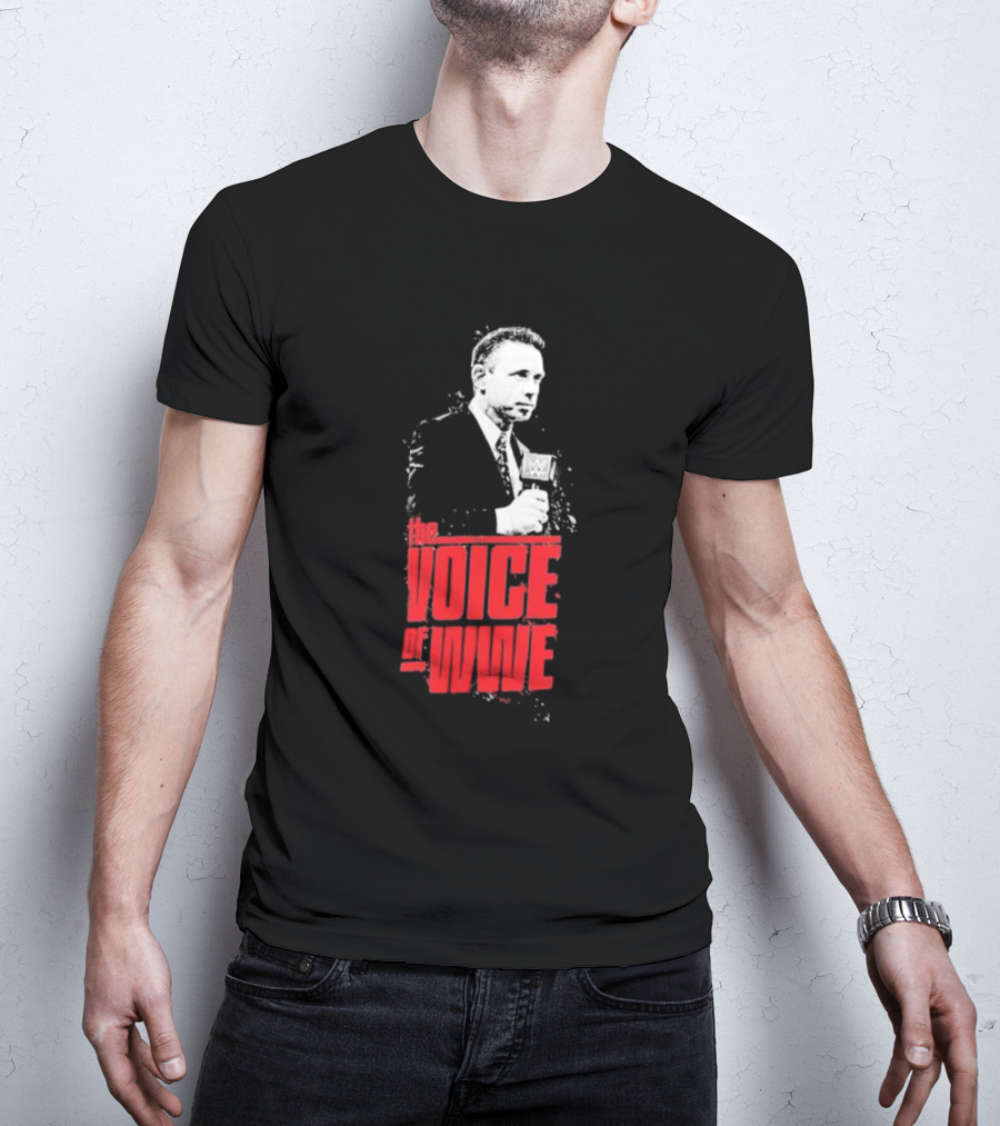 Michael Cole The Voice Of WWE Microphone T-Shirt