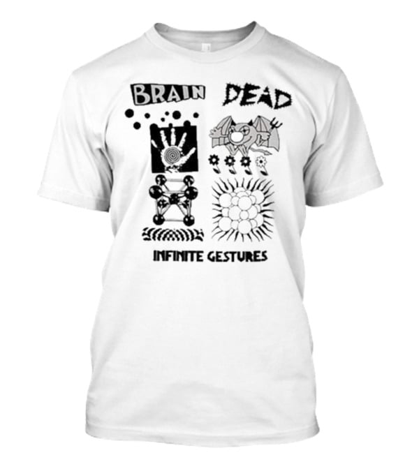 Wearebraindead Brain Dead Infinite Gestures Hand Bat Symbols T-Shirt