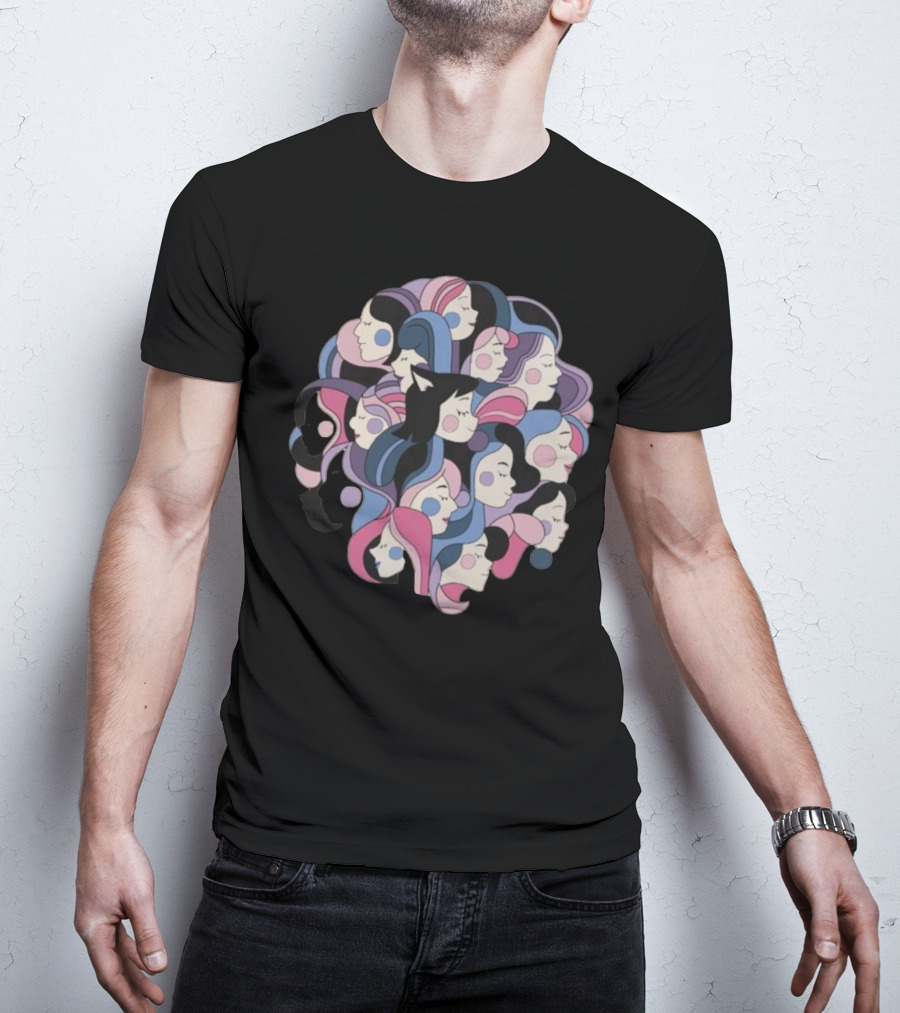 Women’s Day Mewtripled Multicolored T-Shirt