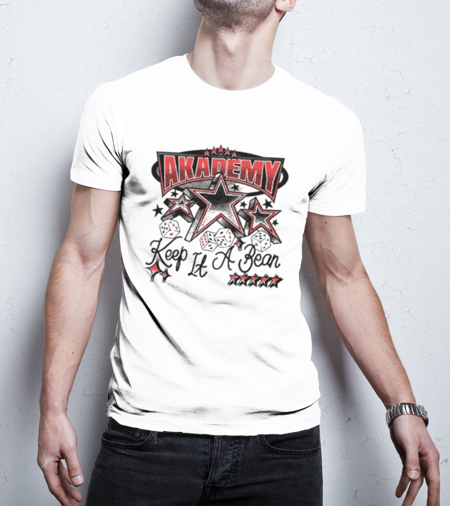 AKADEMY Keep It A Bean Dice And Stars T-Shirt