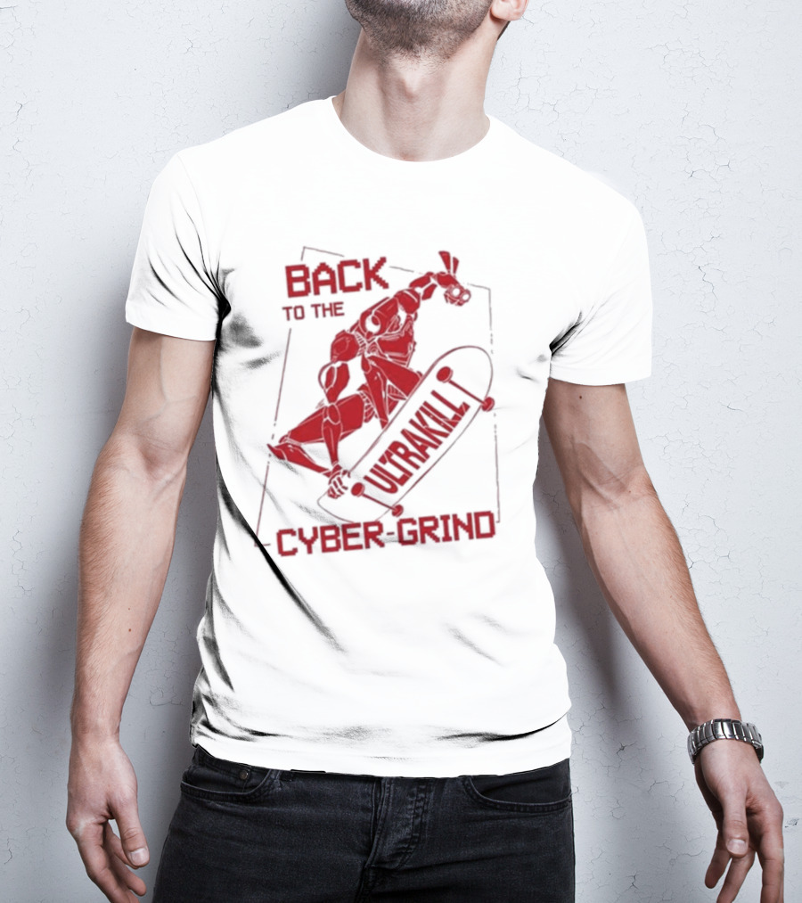 Back To The Ultrakill Cyber Grind Skateboarder De Sports Ultrakill T-Shirt