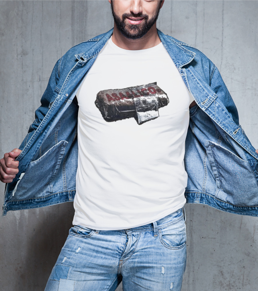 Asaalico Asaali Brick Wrapped Text T-Shirt