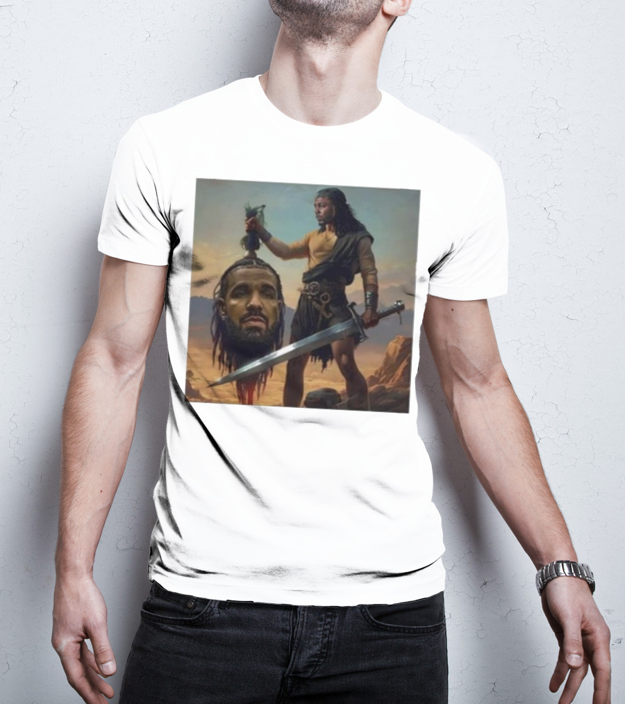 Hermainem Kendrick Holding Drake’s Head In Epic Scene T-Shirt