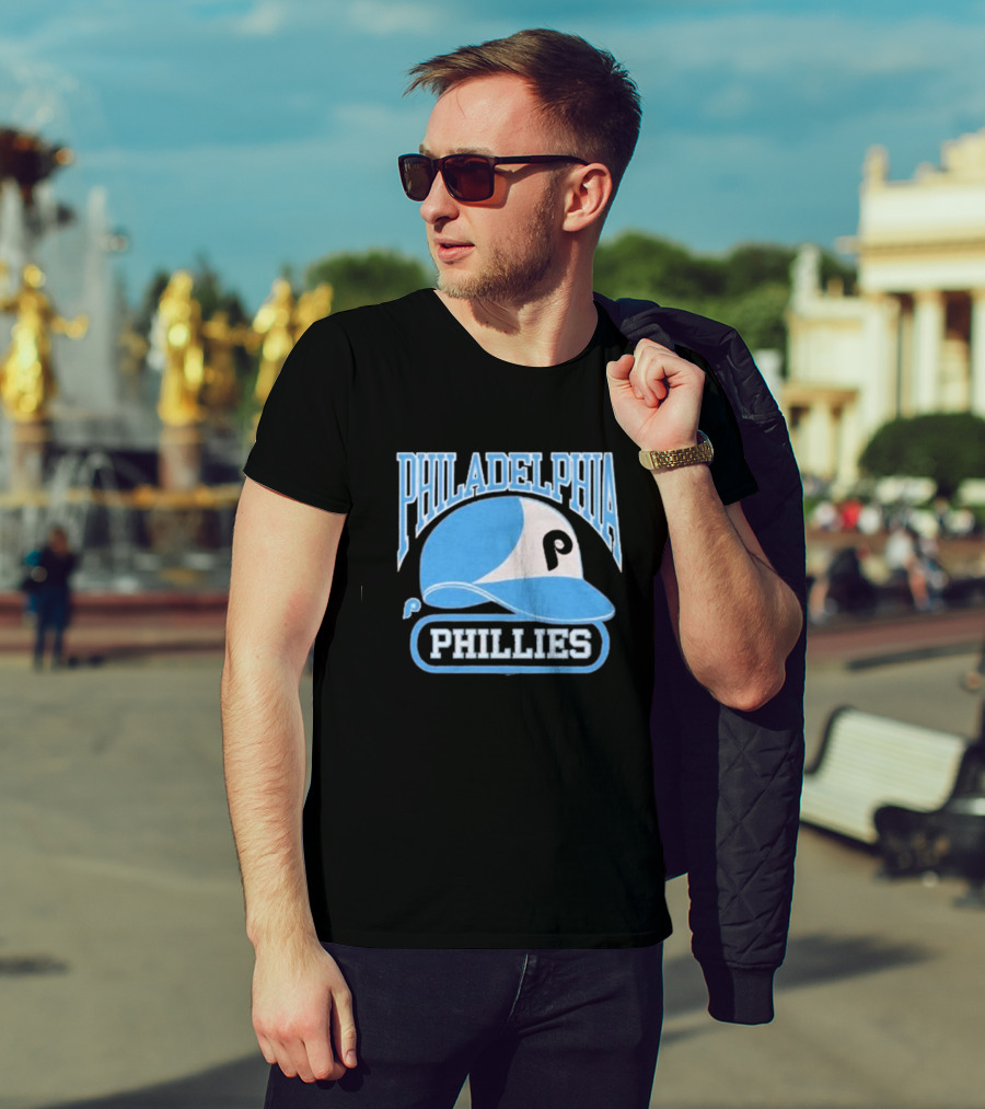 Philadelphia Phillies Blue Helmet Logo T-Shirt