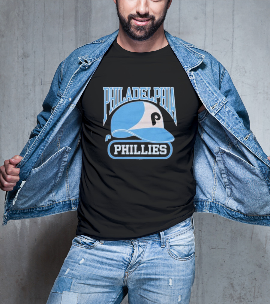 Philadelphia Phillies Blue Helmet Logo T-Shirt