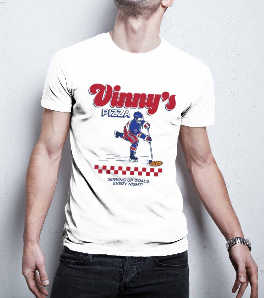Vinny’s Pizza Hockey Serving Up Goals Every Night T-Shirt