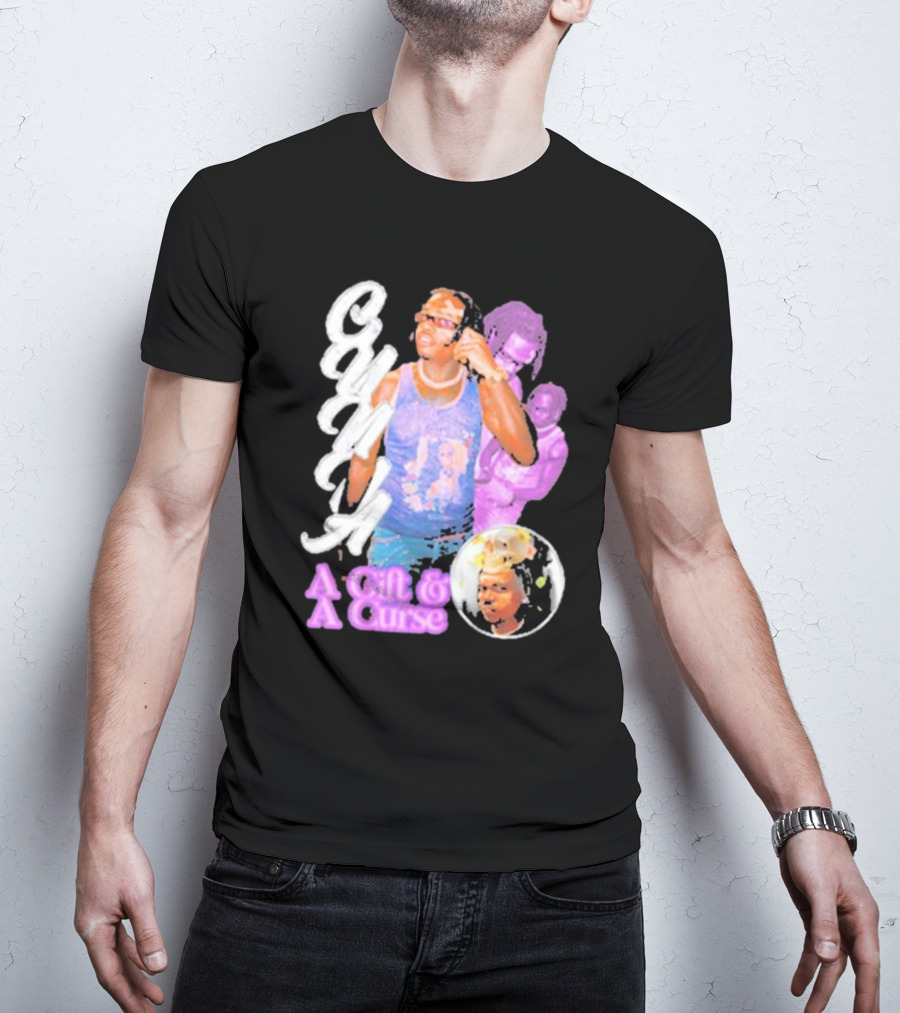 Wunna A Gift And A Curse Graphic Style Text And Portraits T-Shirt