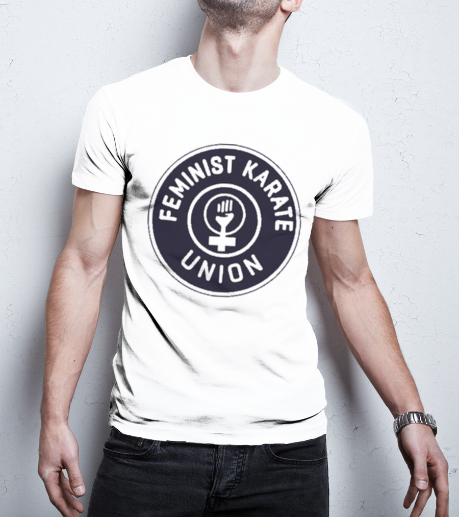 Feminist Karate Union Symbol With Raised Fist T-Shirt