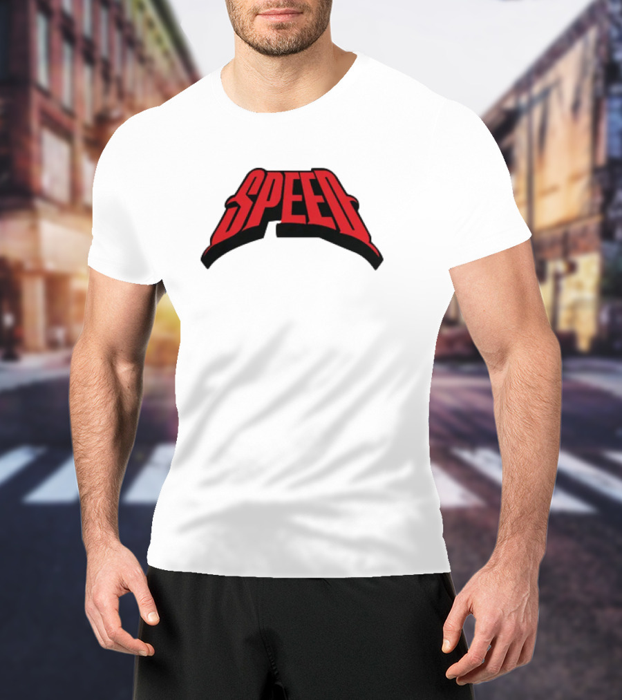 Speed Red Bold Arch Logo T-Shirt