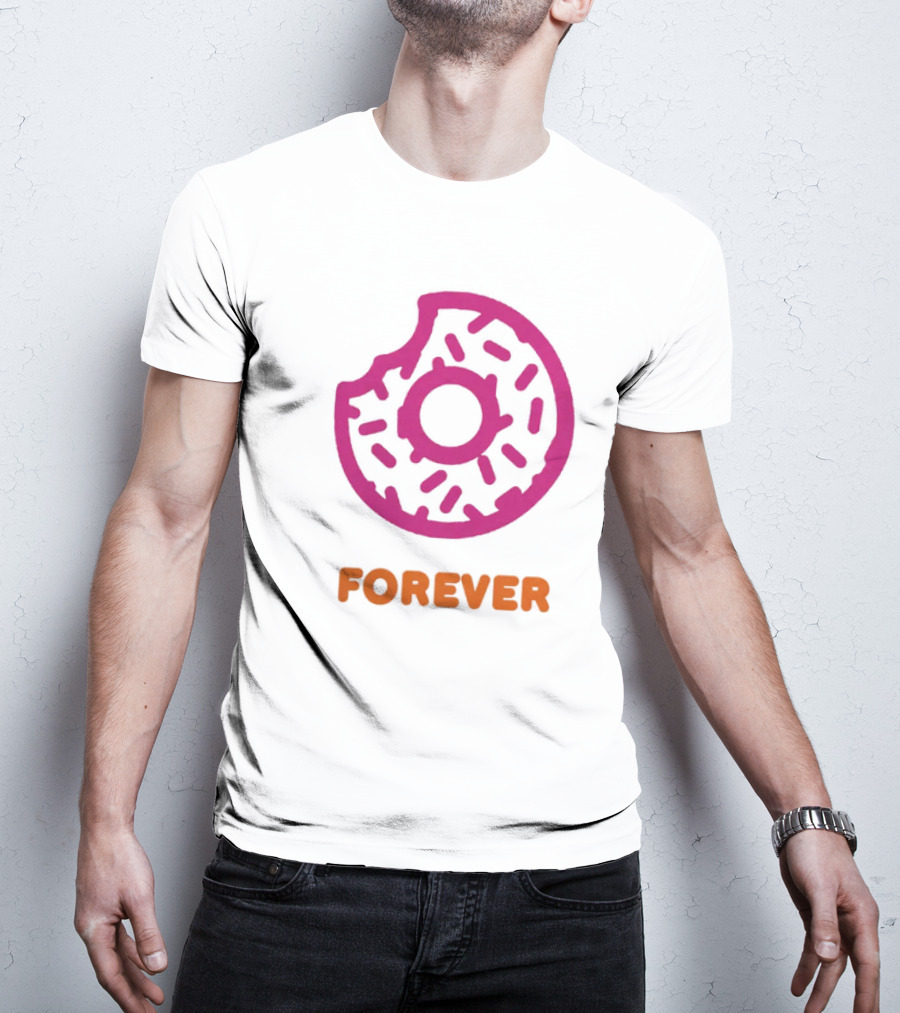 Dunkin Donut Forever Merch Pink Sprinkled T-Shirt