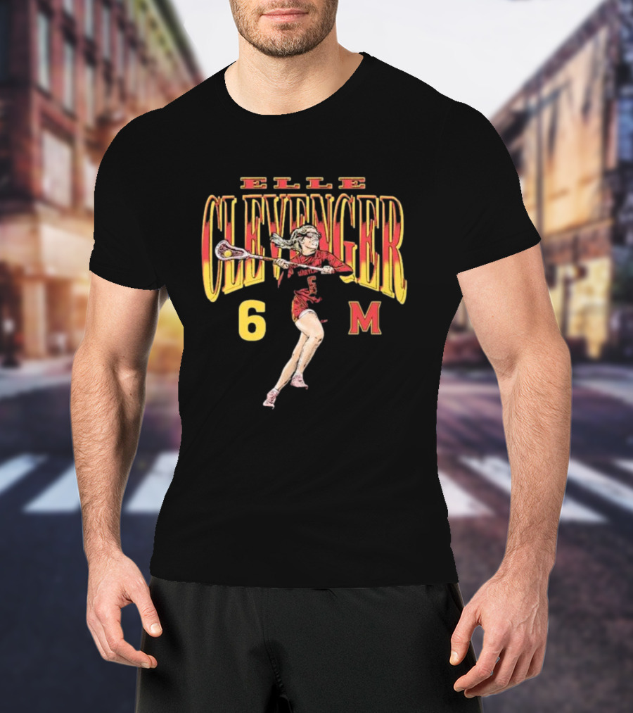 Eloise Clevenger Classics Collection Elle Clevenger 6 Maryland Lacrosse T-Shirt