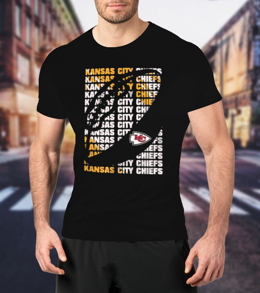 Kansas City Chiefs Youth Box Football KC Logo T-Shirt