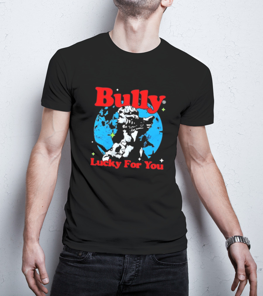 Bully Lucky For You Angel Statue Blue Background T-Shirt