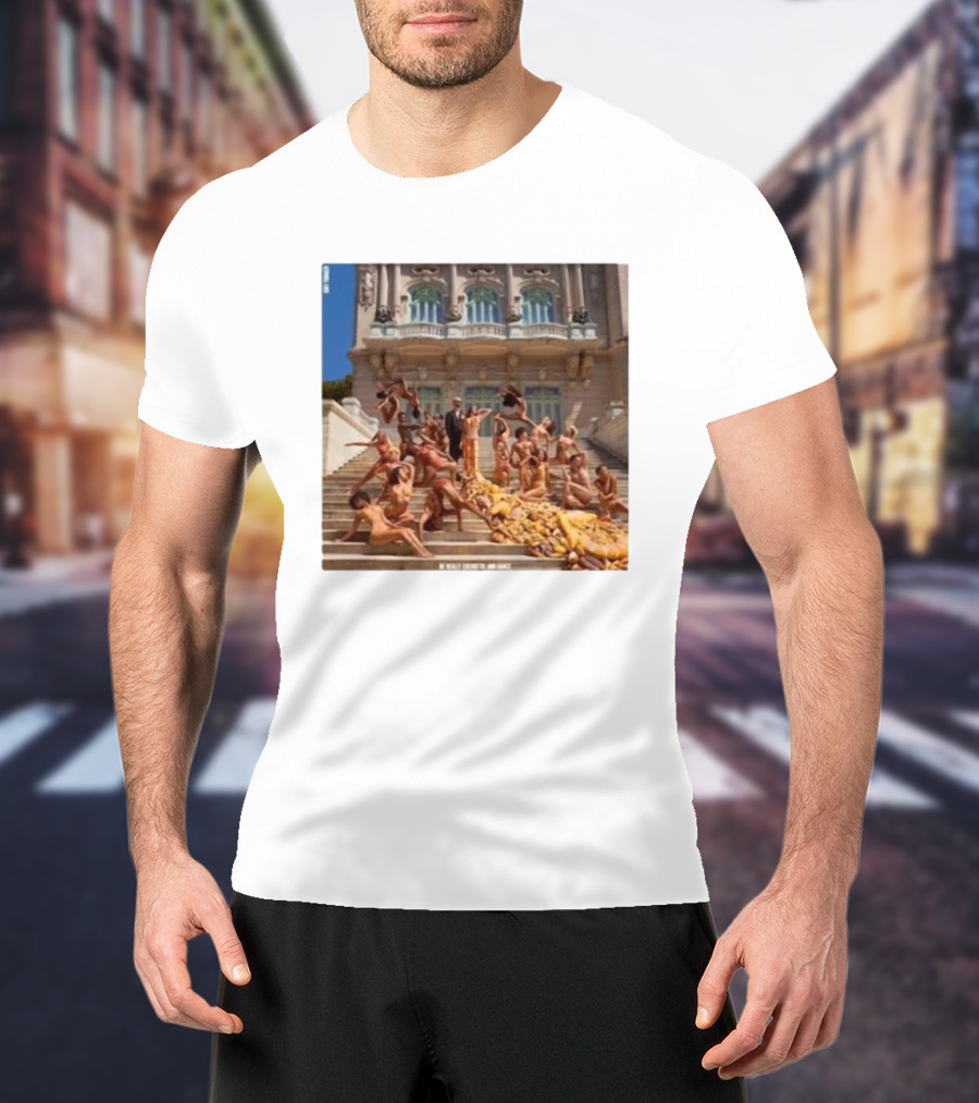 Sofi Tukker Bread Album Cover Art Dripping In Bread On Grand Staircase T-Shirt