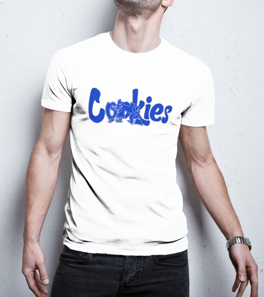 Cookies X Otxboyz Out Of The Box Graffiti Blue Streetwear Collaboration T-Shirt