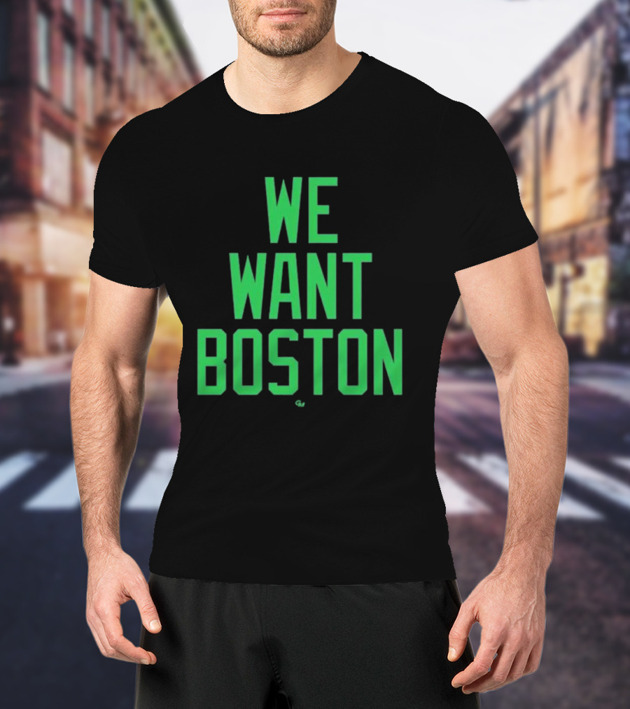 We Want Boston Jayson Tatum Basketball Celtics Fan Gear T-Shirt