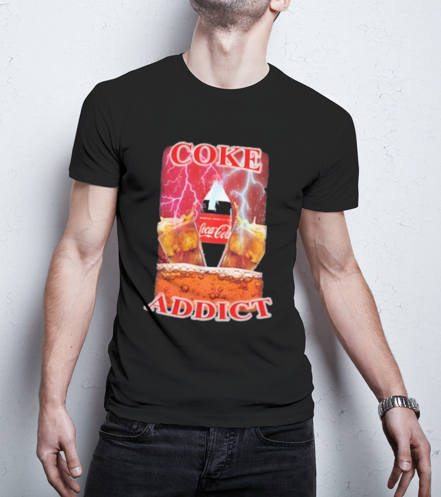 Coke Addict Orbital Clothing Coca-Cola Lightning Bubbles T-Shirt