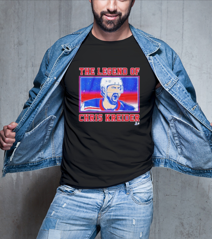 The Legend Of Chris Kreider Hockey Icon Burst T-Shirt