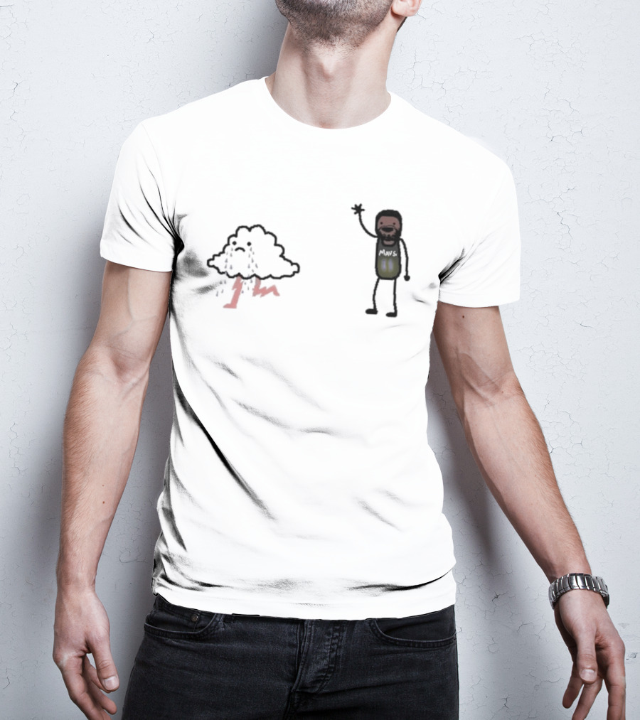 Bye-rie Irving Mars NBA Paint Cloud Storm T-Shirt
