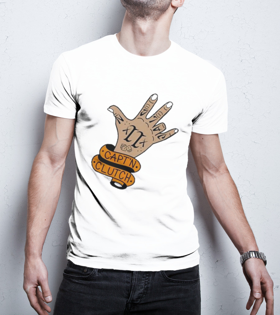 Cap’n Clutch Five Dice Hand Tattoo T-Shirt
