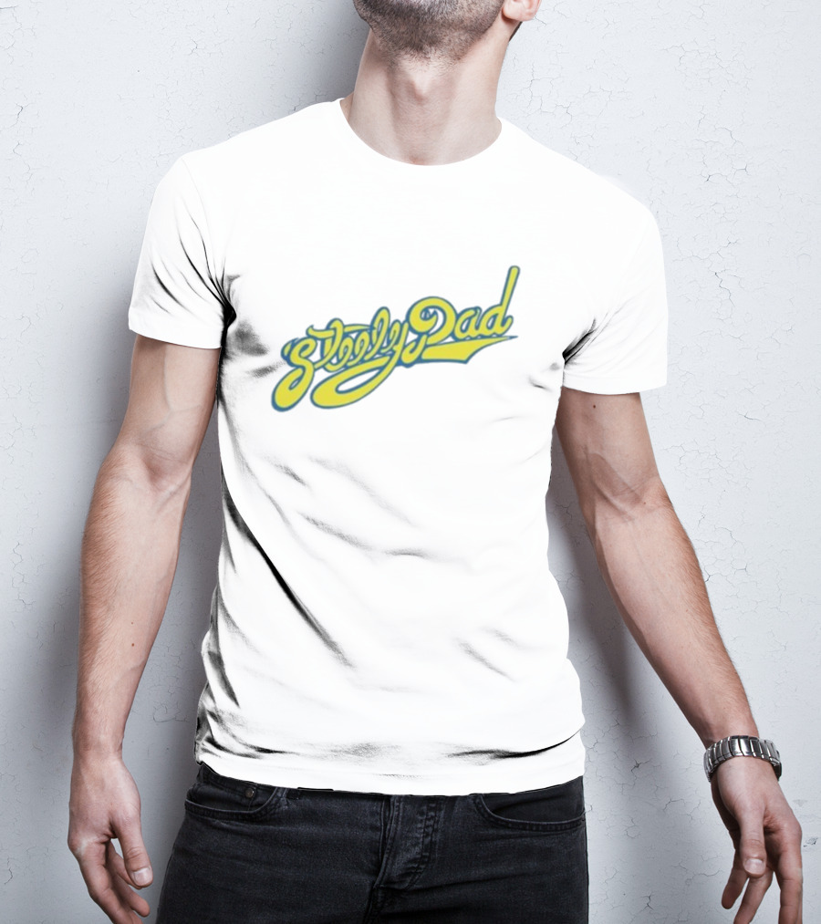 Sleepy Dad Retro Yellow Script T-Shirt