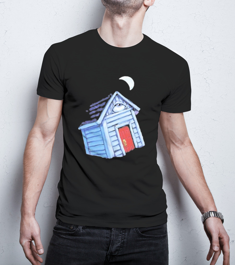 Turmoil Tinfoil Moon Eye House With Red Door T-Shirt