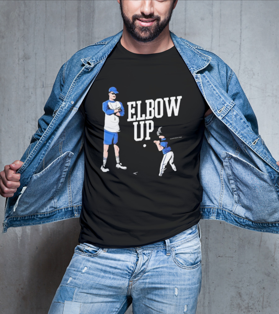 Middleclassfancy Baseball Coach Elbow Up T-Shirt