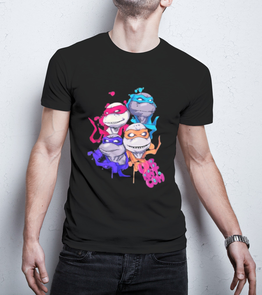 Neon TMNT Characters Pop T-Shirt