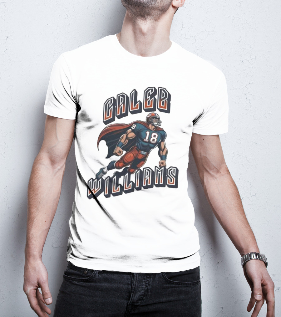 Caleb Williams Football Heroic Number 18 Superhero T-Shirt