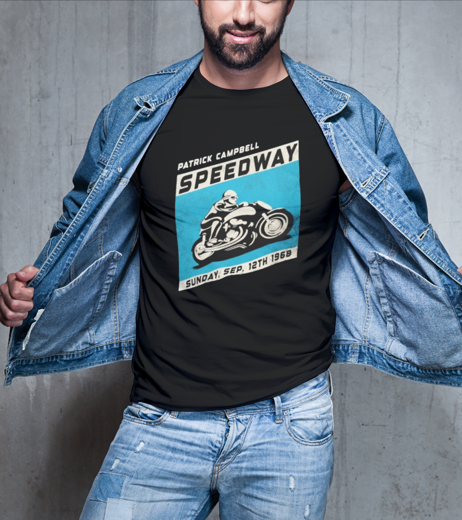 Patrick Campbell Speedway Motorcycle Racing Sunday Sep 12th 1968 T-Shirt