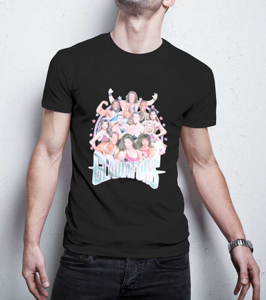 Gladiators Retro TV Show Cast Montage T-Shirt