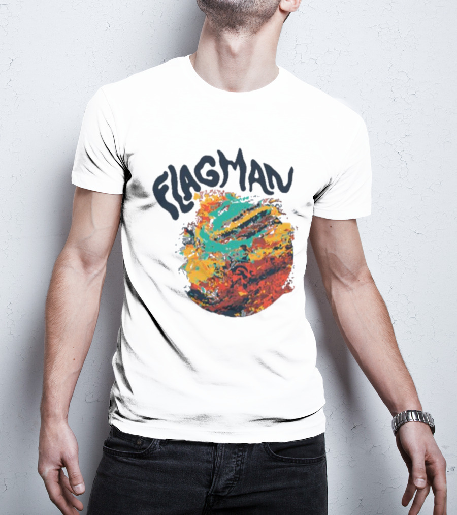 FLAGMAN Swirl Vibrant Earth Hues T-Shirt