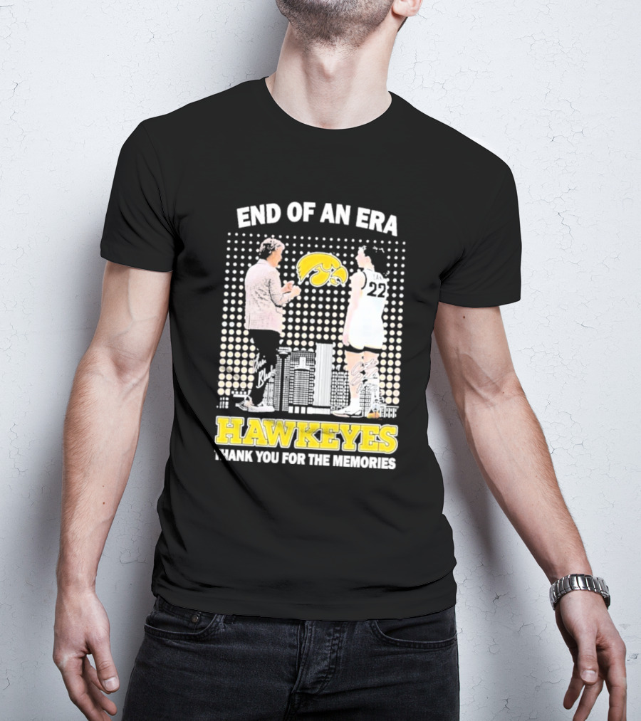 End Of An Era Lisa Bluder Hawkeyes Thank You For The Memories Basketball T-Shirt