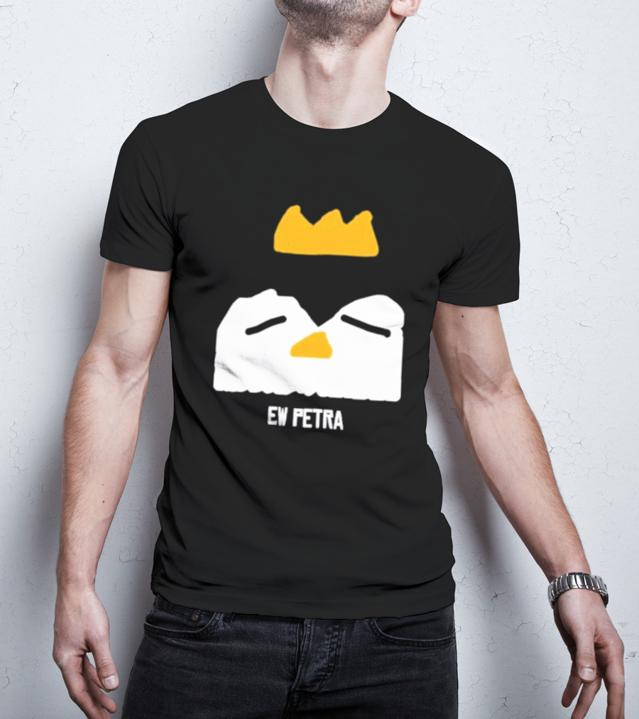 Petra Groaning Crown Face Icon Ew Text T-Shirt