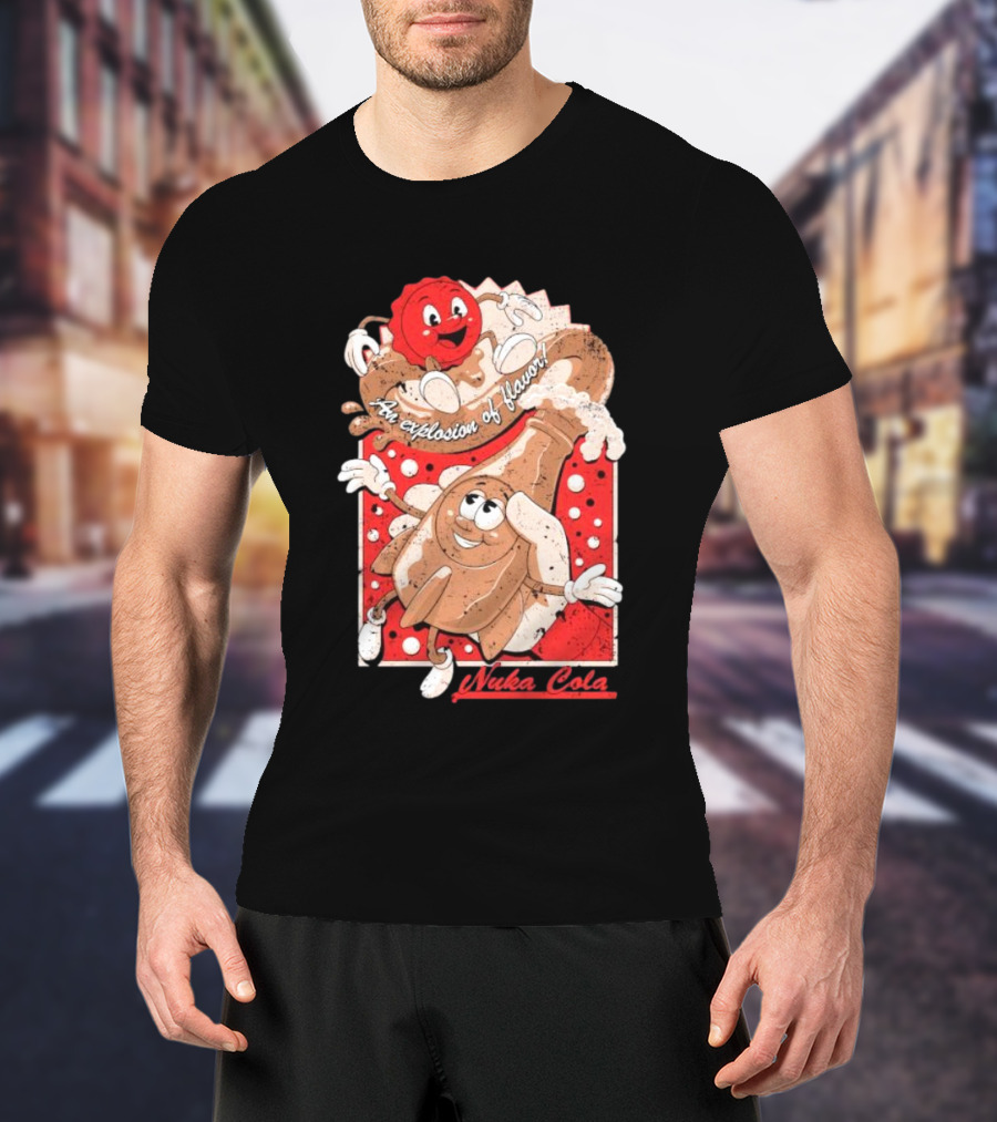 An Explosion Of Flavor Nuka Cola Vintage Ad T-Shirt