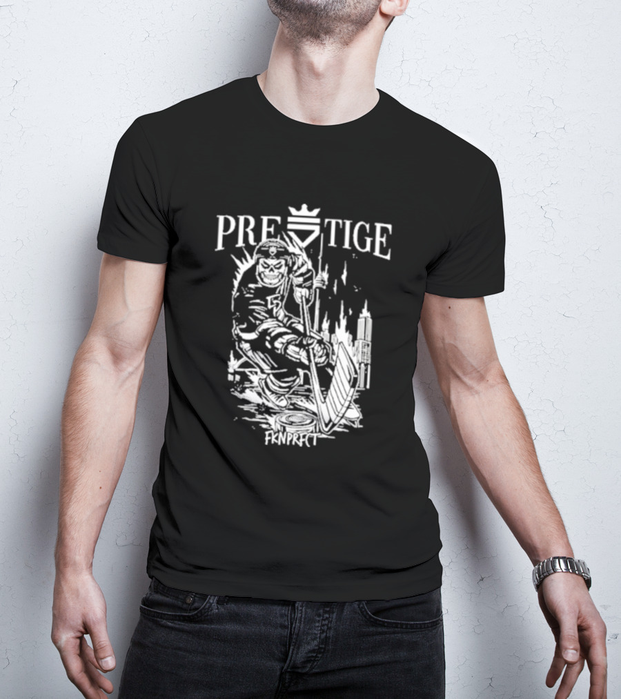 Prestige Fknprfct Toronto Hockey Player City Skyline T-Shirt