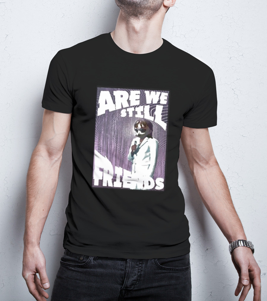 Are We Still Friends Retro Microphone T-Shirt