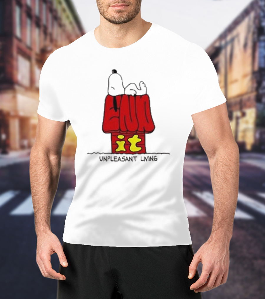 End It Unpleasant Living Pistachio Gallery Doghouse T-Shirt