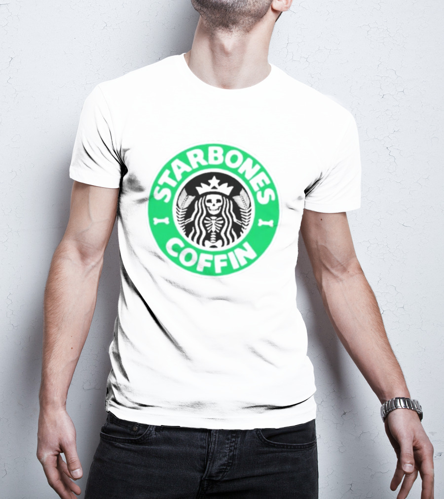Starbones Coffin Skeleton Emblem T-Shirt