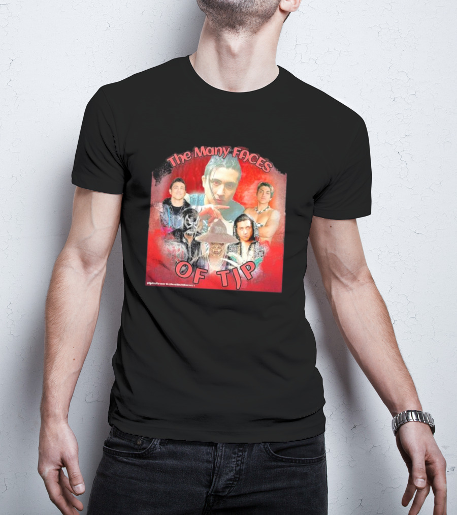 The Many Faces Of TJP Wrestler Transformations And Characters T-Shirt