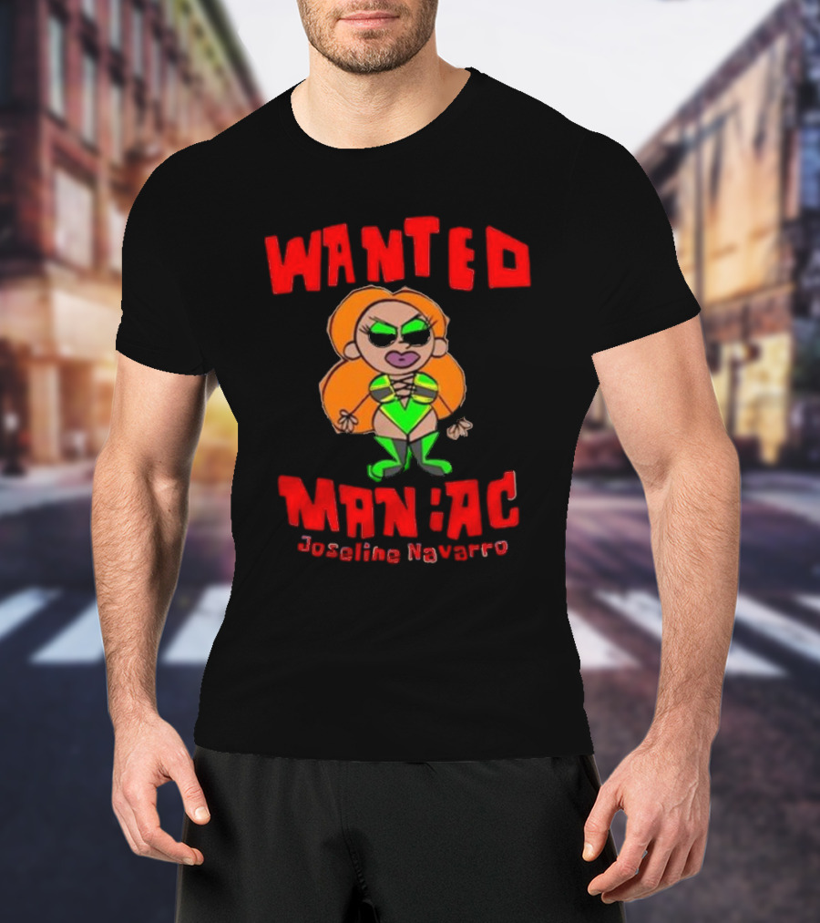 Wanted Maniac Joseline Navarro Character Design Vibrant Costume T-Shirt