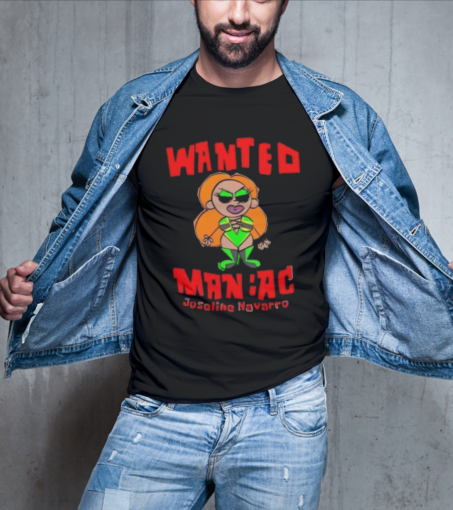 Wanted Maniac Joseline Navarro Character Design Vibrant Costume T-Shirt