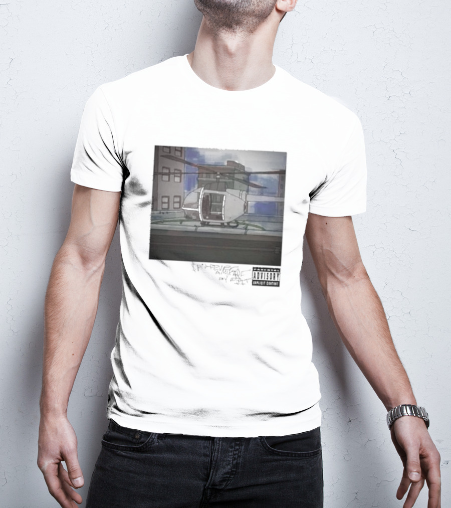 DJ Spits Gkmc Spit F3v3r Helicopter Explicit Content T-Shirt
