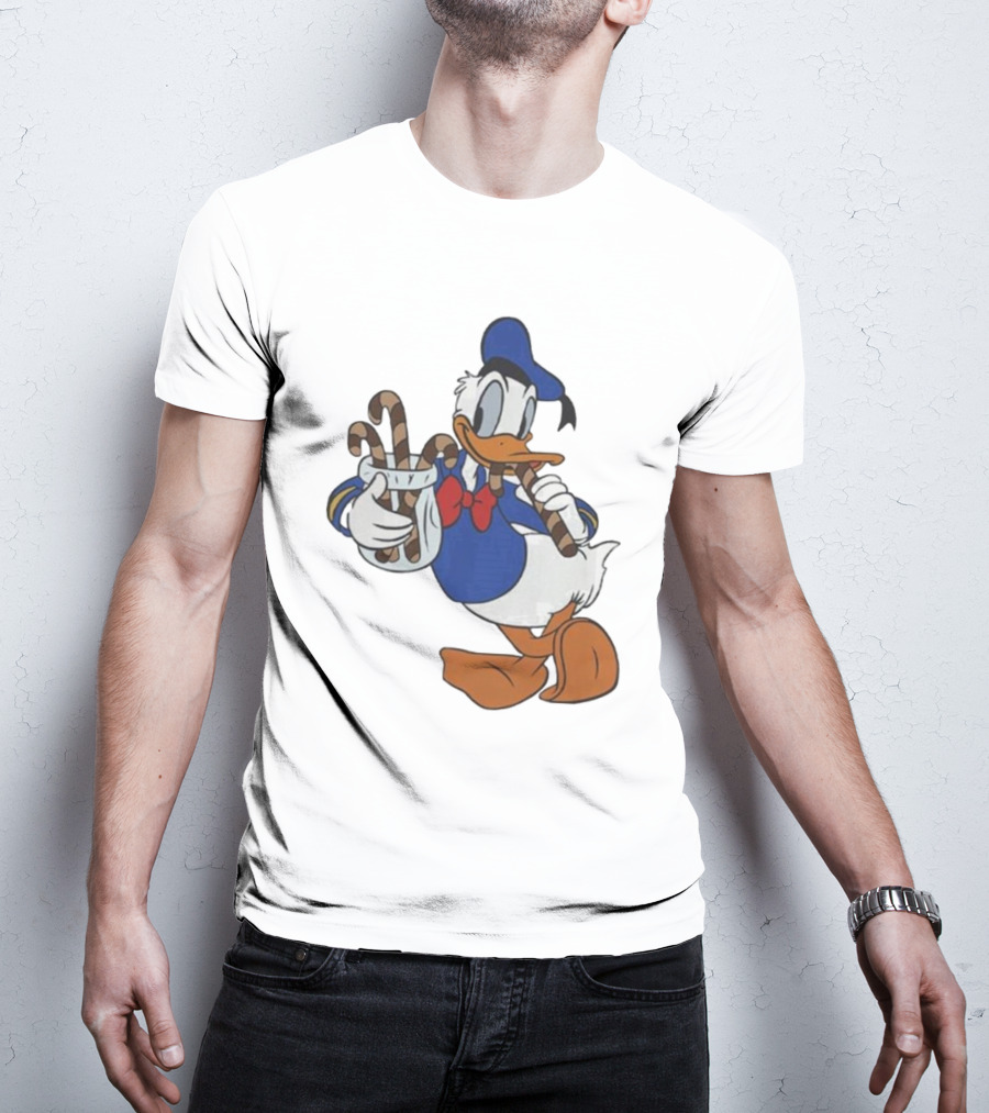 Donald Duck Festive Candy Canes T-Shirt