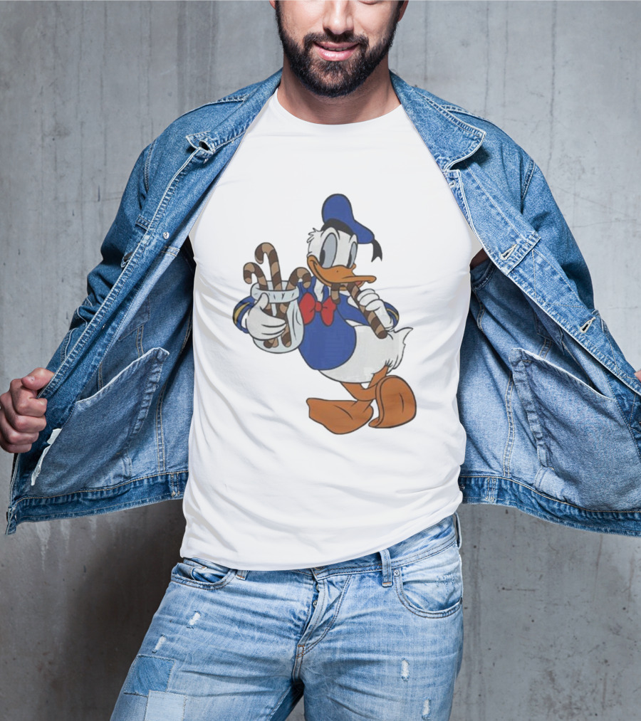 Donald Duck Festive Candy Canes T-Shirt