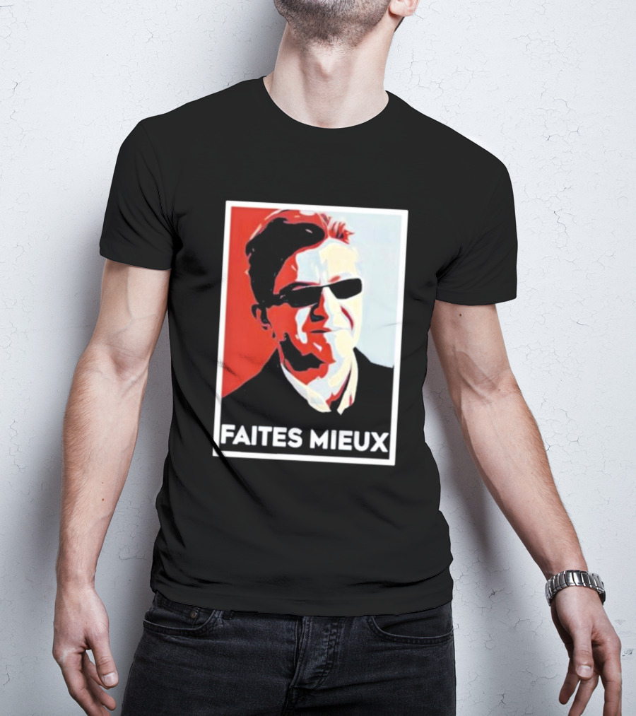 Faites Mieux Red And Black Pop T-Shirt